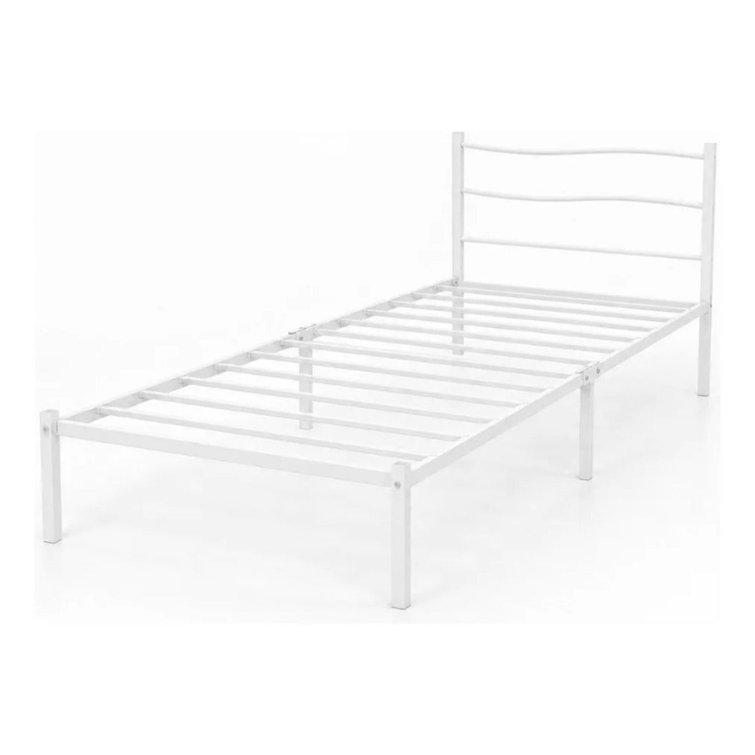 Cama Solteiro Rennes Reforçada Estrutura Metálica