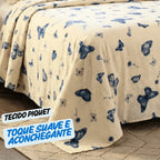 Colcha Cobre Leito Estampado Cama Queen Kit 3 Peças Firenze