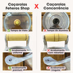 Conjunto De Panelas 7 Peças Alumínio Fundido Batido Grosso