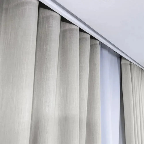 Cortina Gaze De Linho Com Blackout 4,00x2,80 P/ Trilho Duplo