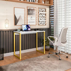Escrivaninha Industrial Mesa Estudo Aparador Office Aço Mdf
