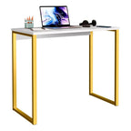 Escrivaninha Industrial Mesa Estudo Aparador Office Aço Mdf