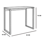 Escrivaninha Industrial Mesa Estudo Aparador Office Aço Mdf