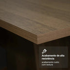 Sala De Jantar avelin Talita Mesa Tampo Madeira 4 Cadeiras Desenho do tecido das cadeiras Liso