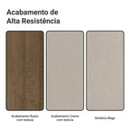 Sala De Jantar avelin Talita Mesa Tampo Madeira 4 Cadeiras Desenho do tecido das cadeiras Liso